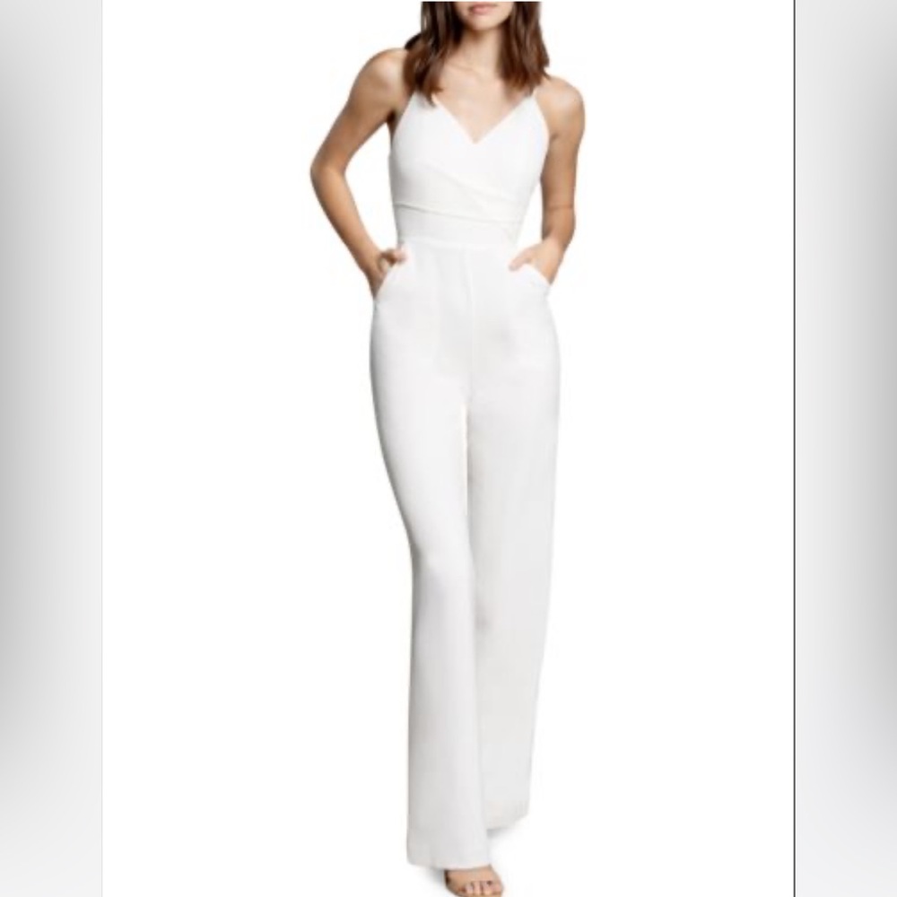 Dress the Population Braxton jumpsuit XS white
